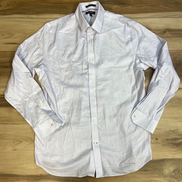 Banana Republic Mens Shirt Large Non Iron Standard Fit Purple Button Up - Picture 1 of 9